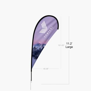 14 ft Teardrop Flag Double Sided